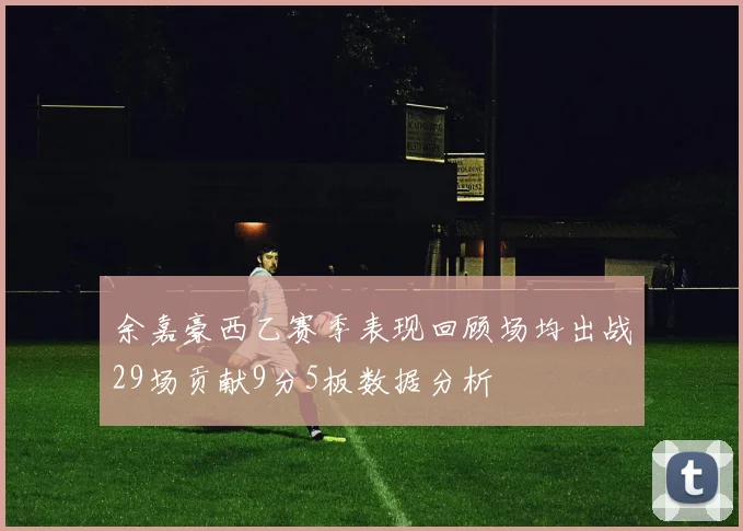 余嘉豪西乙赛季表现回顾场均出战29场贡献9分5板数据分析
